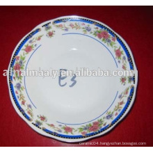 beautiful round porcelain plate